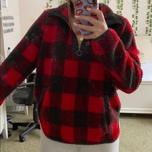 Abercrombie Sherpa Quarter Zip